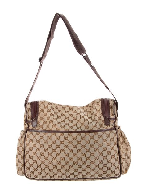 harga diaper bag gucci original|Original GG medium diaper bag .